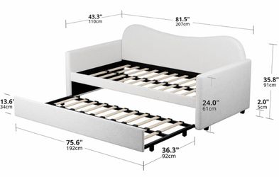 Twin Day Bed with bottom Trundle