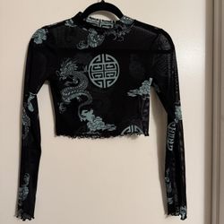 Styled Black Crop Top