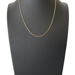 18” 10k Singapore Necklace