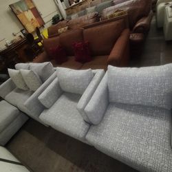 Couch/ Ottoman And Two Oversized Chairs
