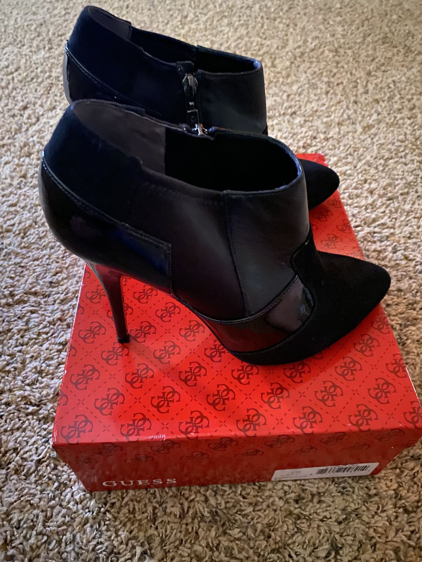 Guess Ankle Black Boots 8.5