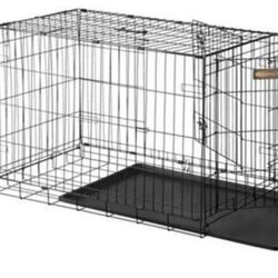 Midwest iCrate Double Door Folding Dog Crate, 30" L X 19" W X 21" H