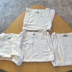 4 White Tank Tops (Calvin Klein)