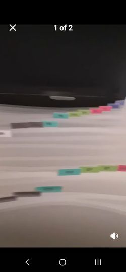 In great condition large file plastic organizer 5 dls