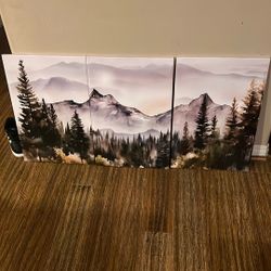 3 Picture Mountain Scene