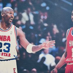 Michael Jordan & Kobe Bryant 2003 All-Star Game Poster