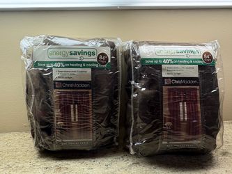 Home Decor Chris Madden Mystique Brown Blackout Curtain Panels 54x84