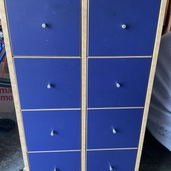 ROBIN  by Ikea Blue 8 Drawer Tall Dresser
