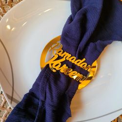 Ramadan Gold Acrylic Napkin Holders