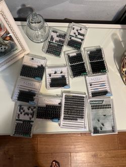 Mixed Lot of False Eyelash Extension Trays