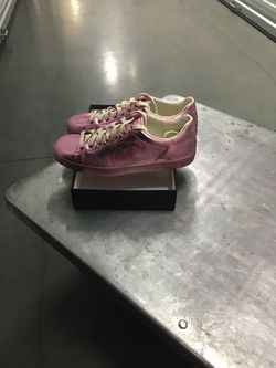 Golden Goose Metallic Pink Low-Top Sneakers (Gucci)