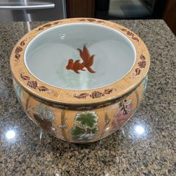 Oriental Fish Bowl Plant Pot