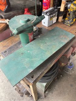 Vintage Wissota S8 Horizontal Bench Grinder & Ice Skate Sharpener - 1/4 HP Motor