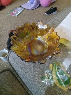 Vintage Marigold Dish