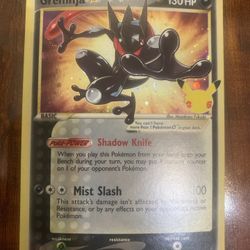 Pokemon Greninja ETB Promo SWSH144 TCG 25th Anniversary Celebrations NM/M 💫