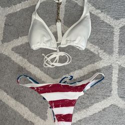4th Fourth Of July Patriotic, Bikini, Swimsuit Set - Small 
