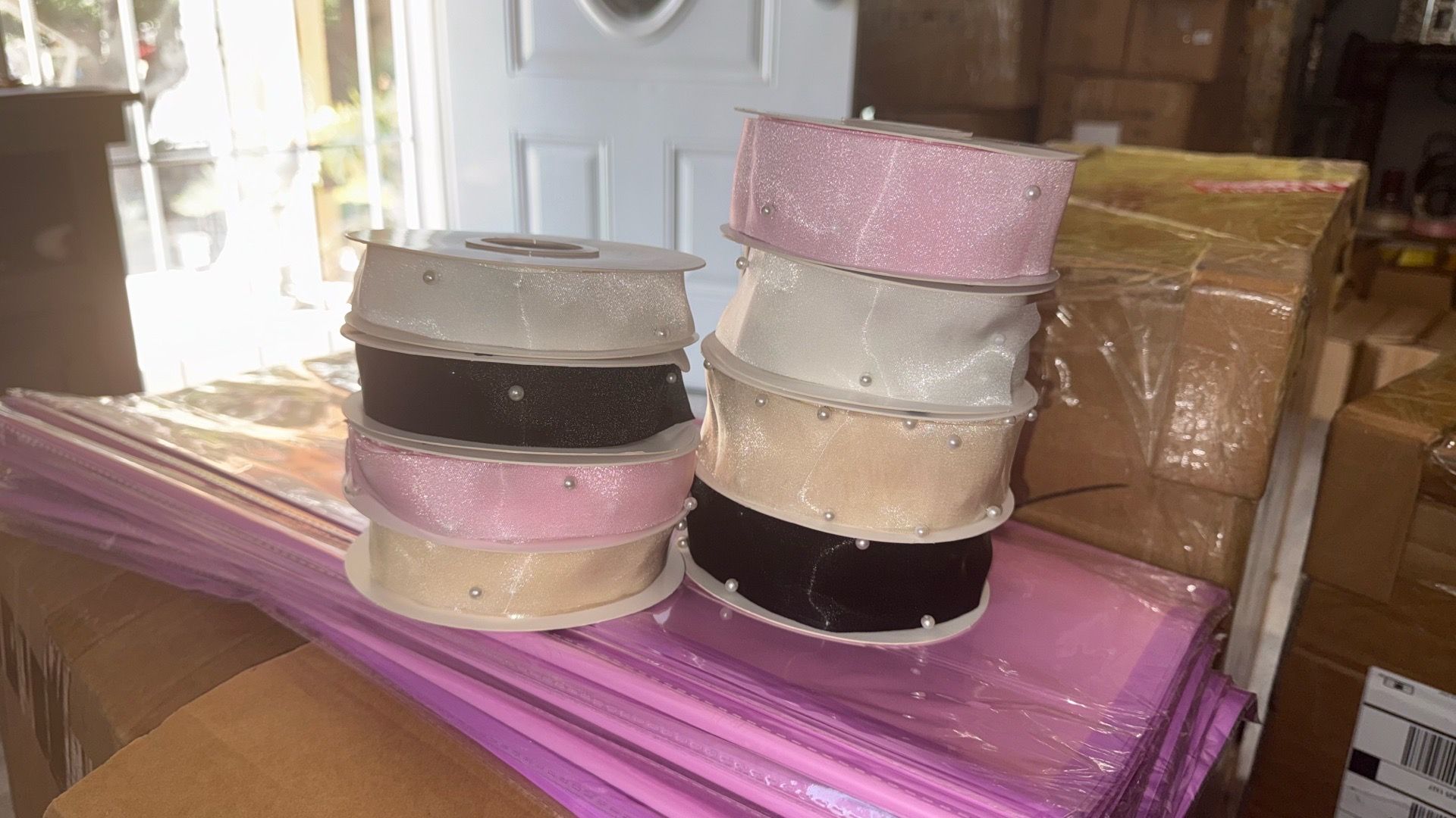 Pearl Mesh Ribbon
