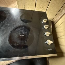 Whirlpool - 30" Built-In Electric Cooktop - Stainless Steel