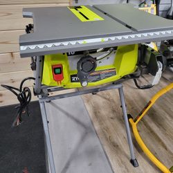 Ryobi 10inch Table Saw With Stand 