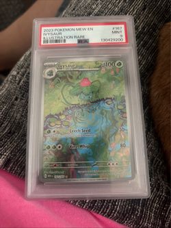2023 Pokemon Ivysaur 167/165 Scarlet Violet 151 Illustration Rare Holo PSA 9 167.