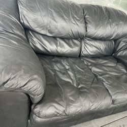 Black Leather sofa 