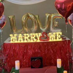 Large “Love” Letter Balloons 