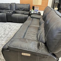 Set Of 3 Eletric Reclining Sofa 