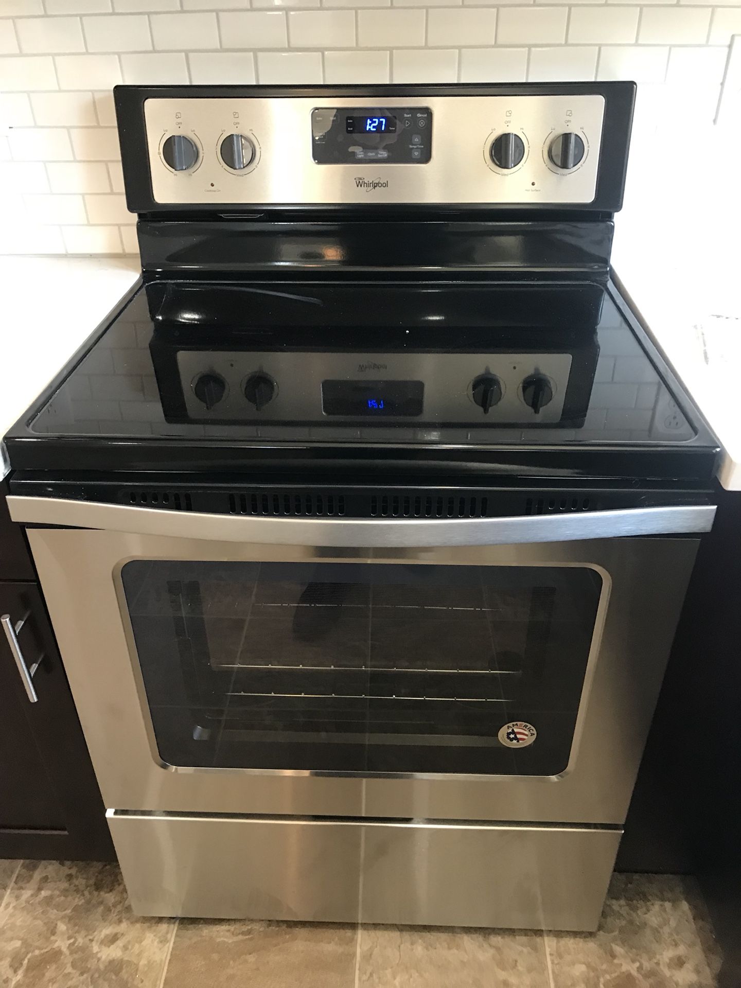 Whirlpool electric 2024 glass top stove