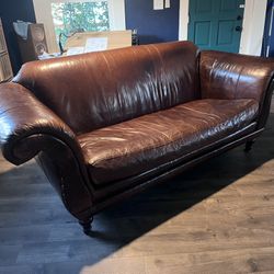 Anthropology Leather Couch