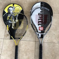 Two Tennis Rackets 1) Wilson - Federer ‘25 1) Wilson Grand Slam $34 Each *When Buy BOTH for $68 Or 1 For $45 - Must Come To Huntington Beach