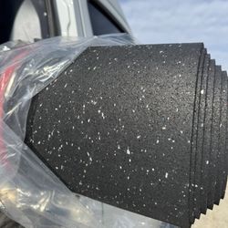 8mm Rubber Gym Flooring Mats - Durable, Multi-Speckle Design - Free Delivery