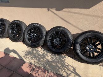 Land Rover Defender 19" Black Wheels with Pirelli Tires Set of 5