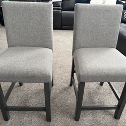 New Counter Height Chairs 25” Gray