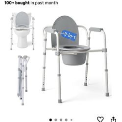 1 Folding Commode. NEVER USED And Was Assembled