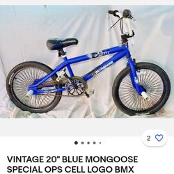 Mongoose BMX Special Ops CELL 20" Bike