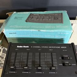 Vintage (New) 4 Channel Stereo Microphone Mixer