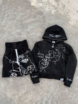 Rare streetwear ETC set black