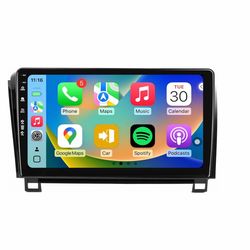 Car Stereo Radio Toyota Tundra 2007-2013, Sequoia 2008-2018, Wireless CarPlay Android Auto, Bluetooth, 10” Touch Screen Head Units, Backup Camera