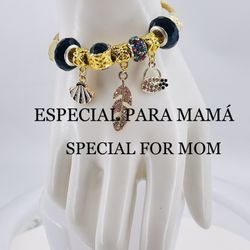 Pulsera estilo P,acero inoxidable chapado en orò 18k/bracelet, 18k gold plated stainless steel