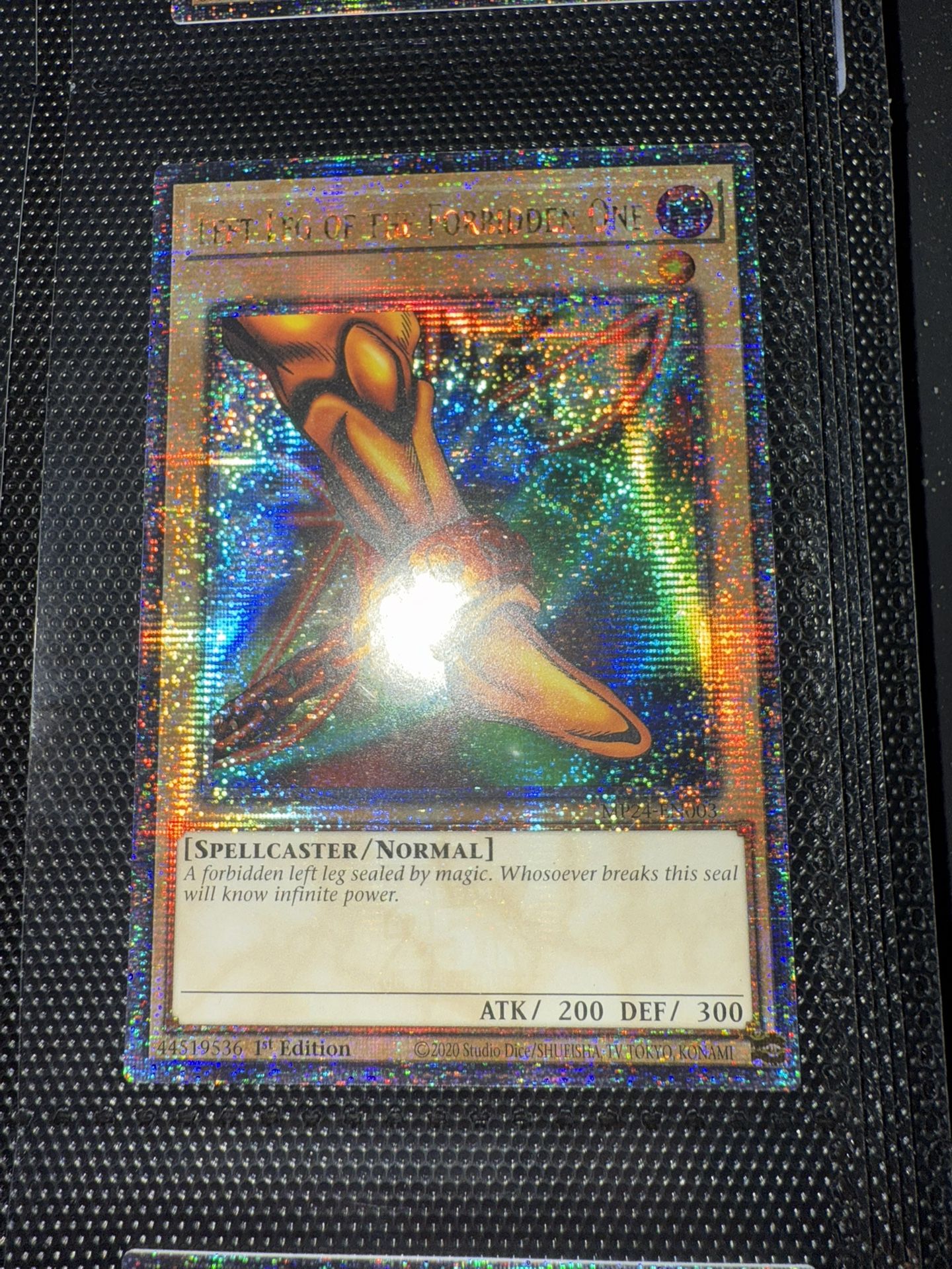 Quarter Century Secret Rare Left Leg Of The Forbidden One