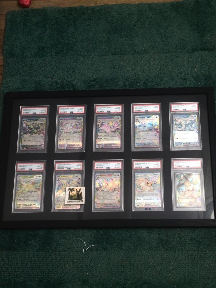 Prismatic Eeveelution EX Set PSA 10 + Eevee #173 Promo w/ Display Case 🔥