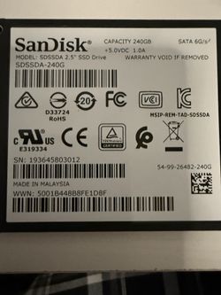 Sandisk SSD plus 240GB