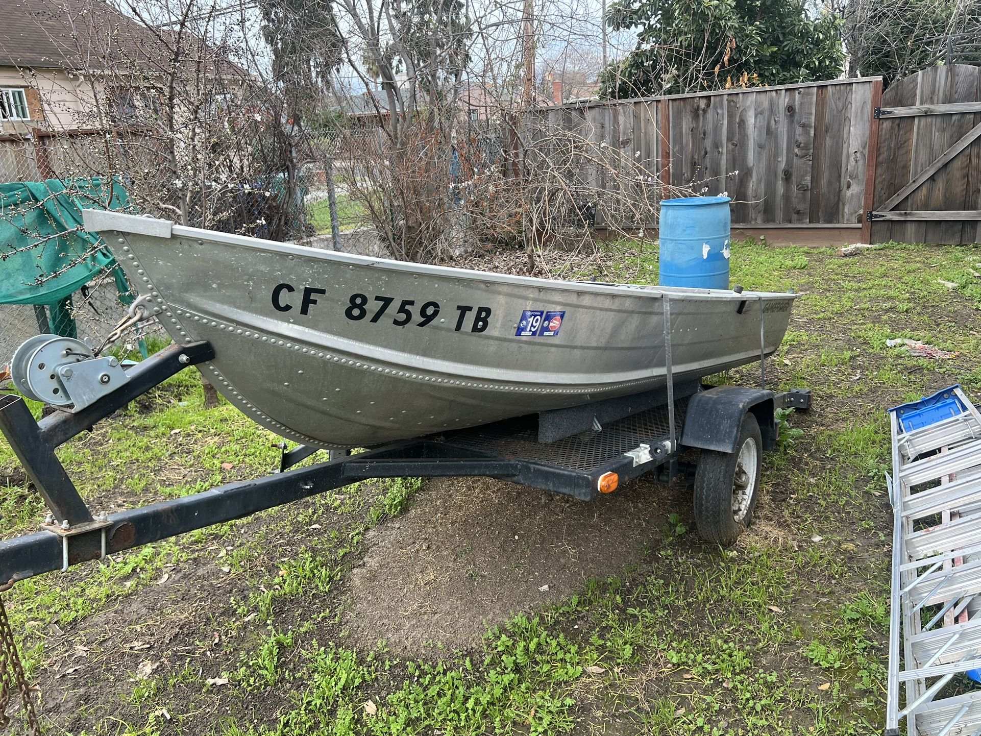 1987 Sears Aluminum V Boat 