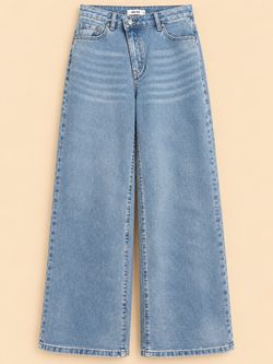 Holtie Wide Leg Light Wash Jeans