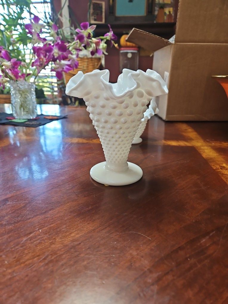 Milk Glass Vase