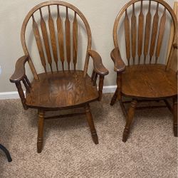 Two Old Oak Chair’s