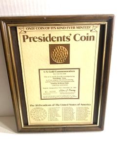 1981 24K GOLD PRESIDENTS COIN