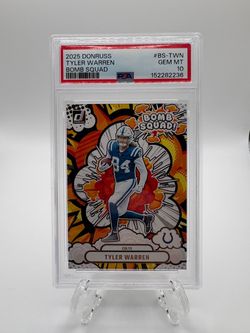2025 Donruss - Tyler Warren #BS-TWN Bomb Squad 💥PSA 10💥 (RC) (C)