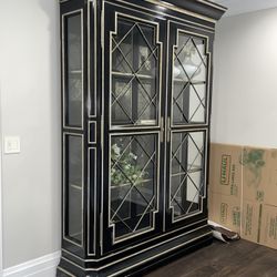 Marge Carson Curio Cabinet Armoire 