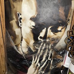 Tupac oil paint